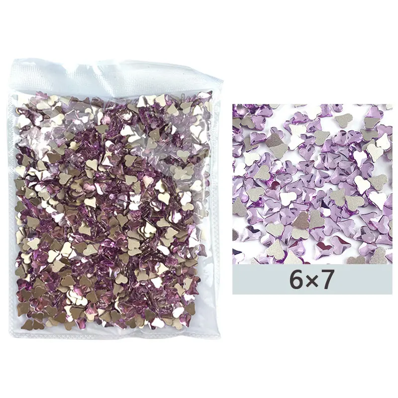 

New Crystal Purple Velvet Loose стразы Non Hot Fix Rhinestones Glass Strass Non Hotfix Rhinestone DIY Nails Decorations