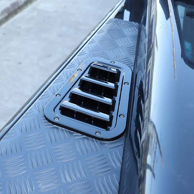 

Car Accessories Exterior Front Engine Hood Bonnet Vents Hood Air Outlet Trim Cover For Land Rover Defender 90 110 130 2004-2019