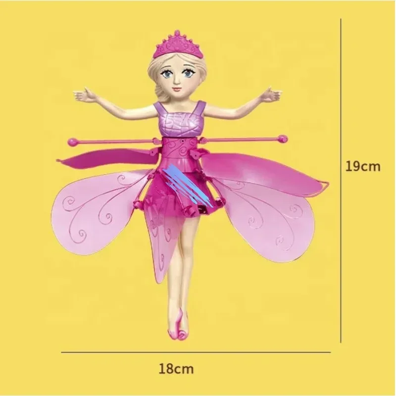 Flying Doll Dancing Simulation Helicopter Gesture Induction Machine Rotating Flying Toy Luminous Children's Toy Gift Girls