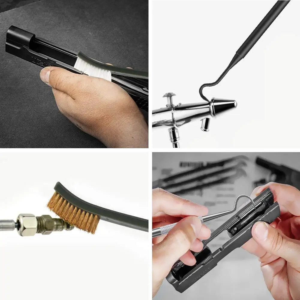 Kit di spazzole per pulizia multifunzionali Spazzole per tubi Set pulito Macchina per auto Smontaggio Strumento di pulizia Accessori per la pulizia della pistola da caccia - Image 2