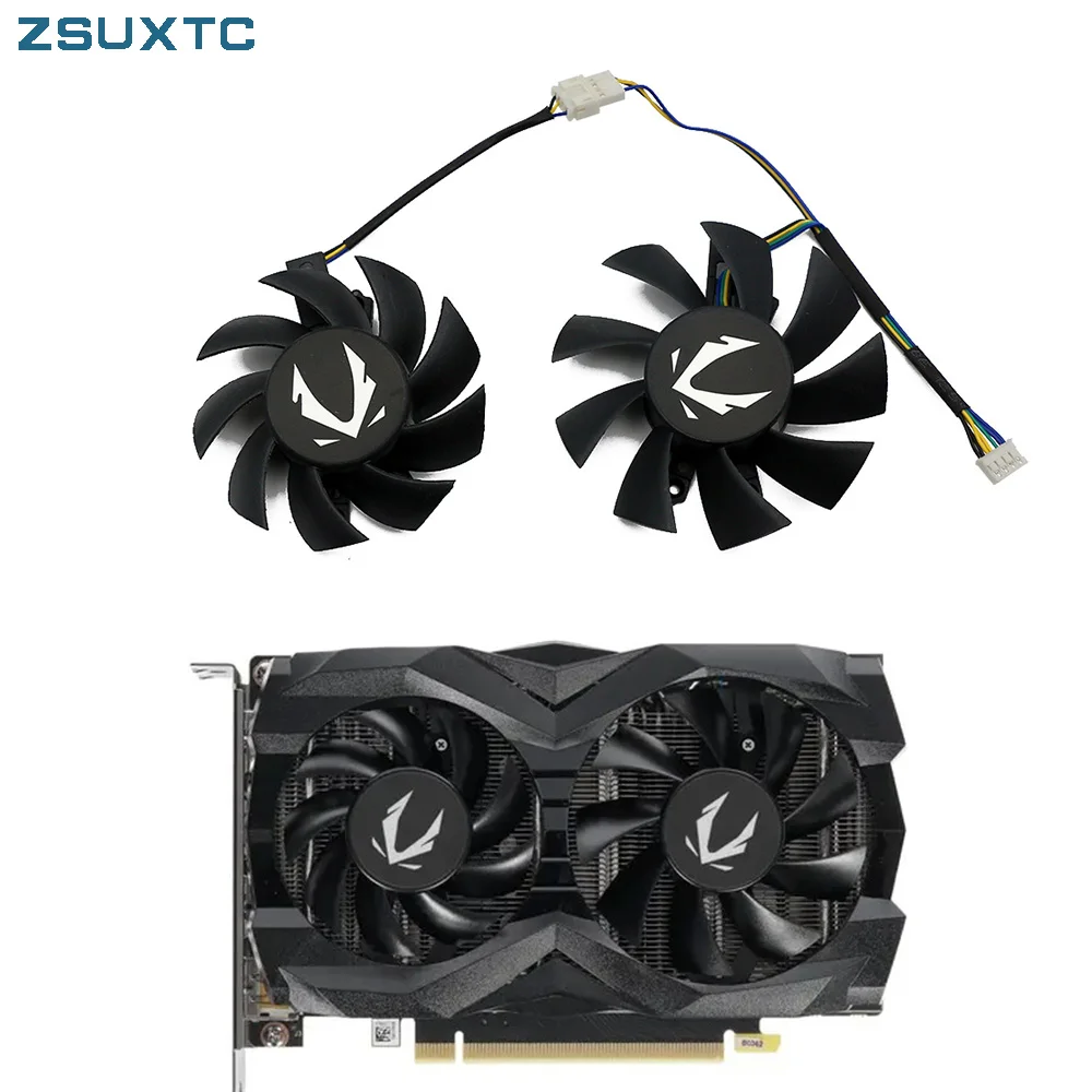 Ventilador de Refrigeração para Jogos Zotac Ventilador de Substituição Gêmeo 4pin Gtx 1660 Super 1660ti Zt-t16620f10l Ga72s2u Ga82s2h 12v 0.32a