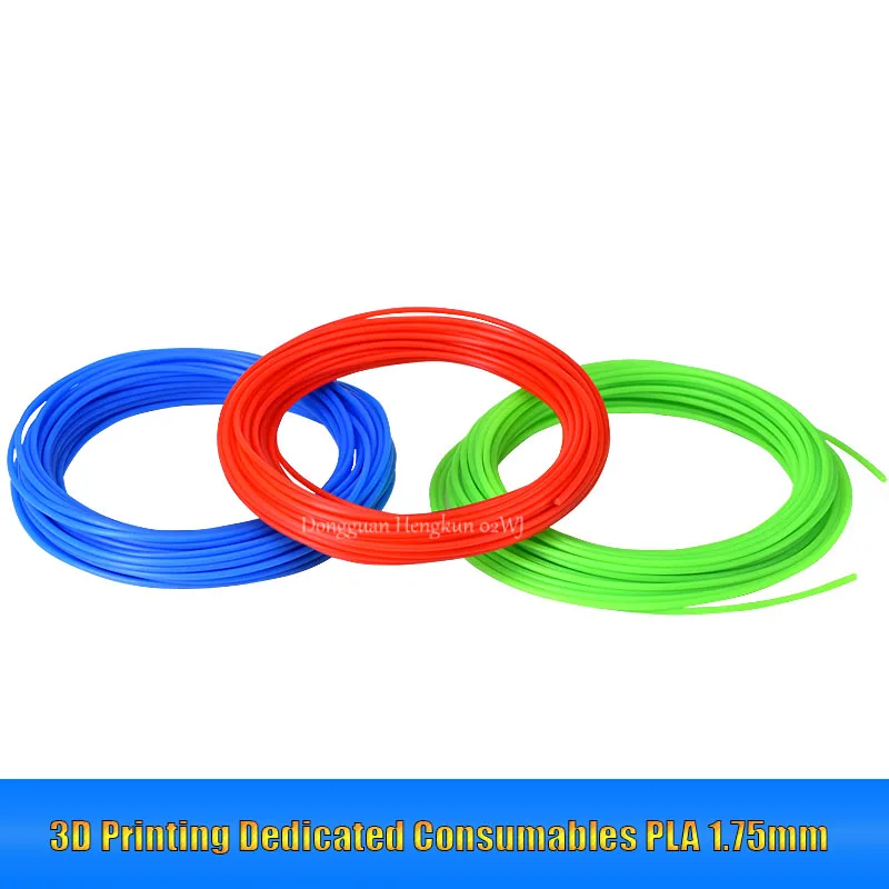 10m Pack 3D Pen Special 1.75mm PLA Filament 3D Printing Material Printer 24 Color Refills Modeling Stereoscopic No Pollution