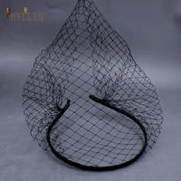 JM19 Bridal Birdcage Veil Blusher Veil Short Veil Russian Tulle Cage Veil Face Veils Fascinator Wedding Accessories for Bride 3