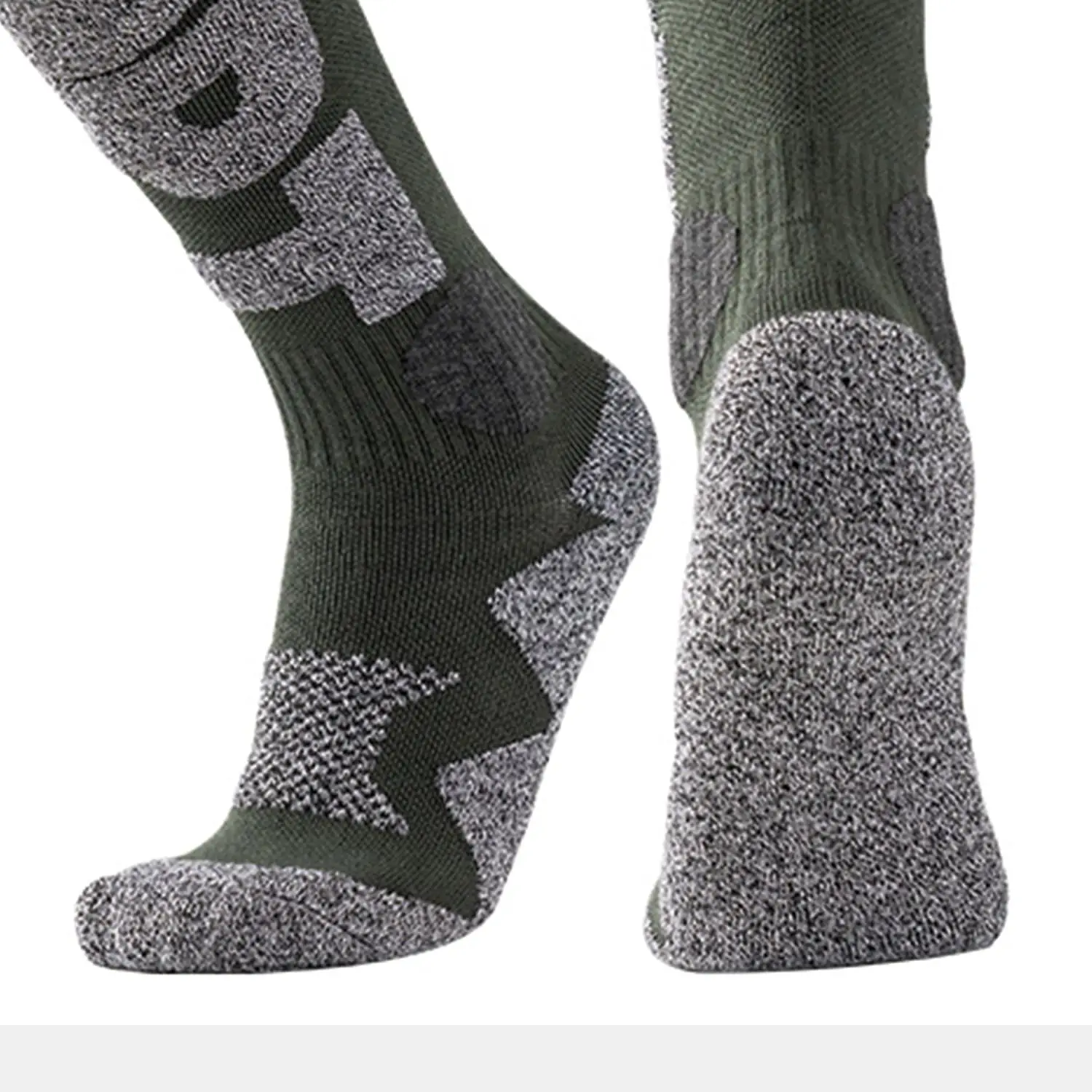 Winter Warm Ski Socks Thermal Anti-slip Knee High Snowboard Wool Socks Moisture-wicking Cold-proof Thickened Long Tube Socks