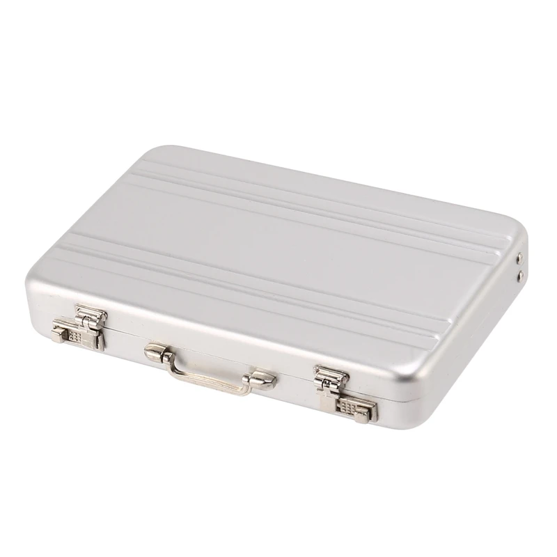 Aluminum password box Card Case Mini suitcase Password briefcase