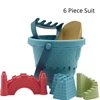 Children's Castle Sand Digging Sets Sand Scoop Summer Toy Beach Toys Sand Box for Kids Outdoor Baby Educational Interactive Gift 6