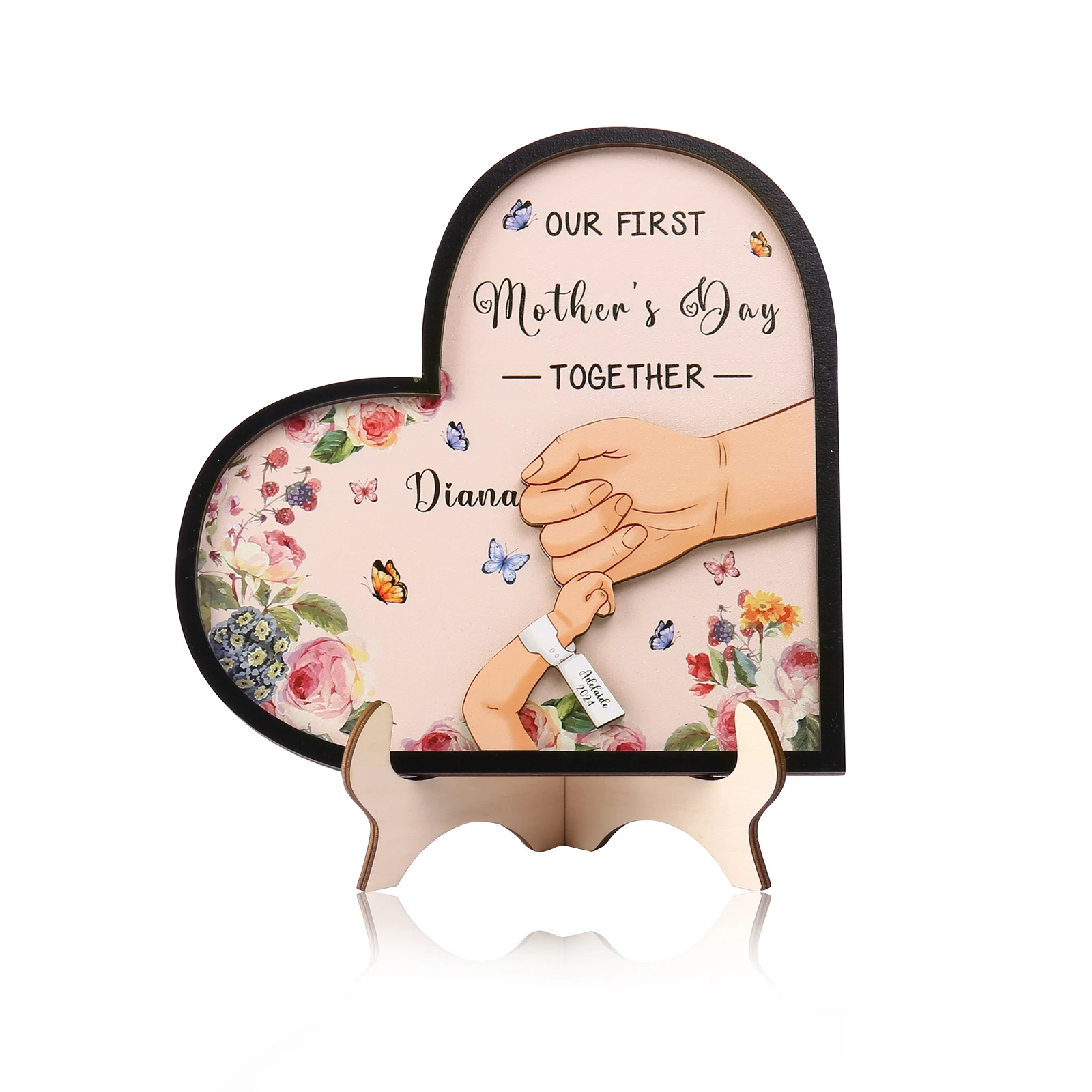 

1 шт. подарок на день матери именной текст с именем деревянное сердце табличка декоративный знак Спасибо Подарки от мамы