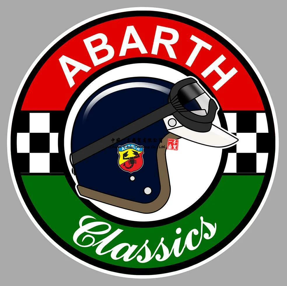 Adesivi Moto Per Abarth Classics Sticker Vinyle Lamine Windows Wall Car
