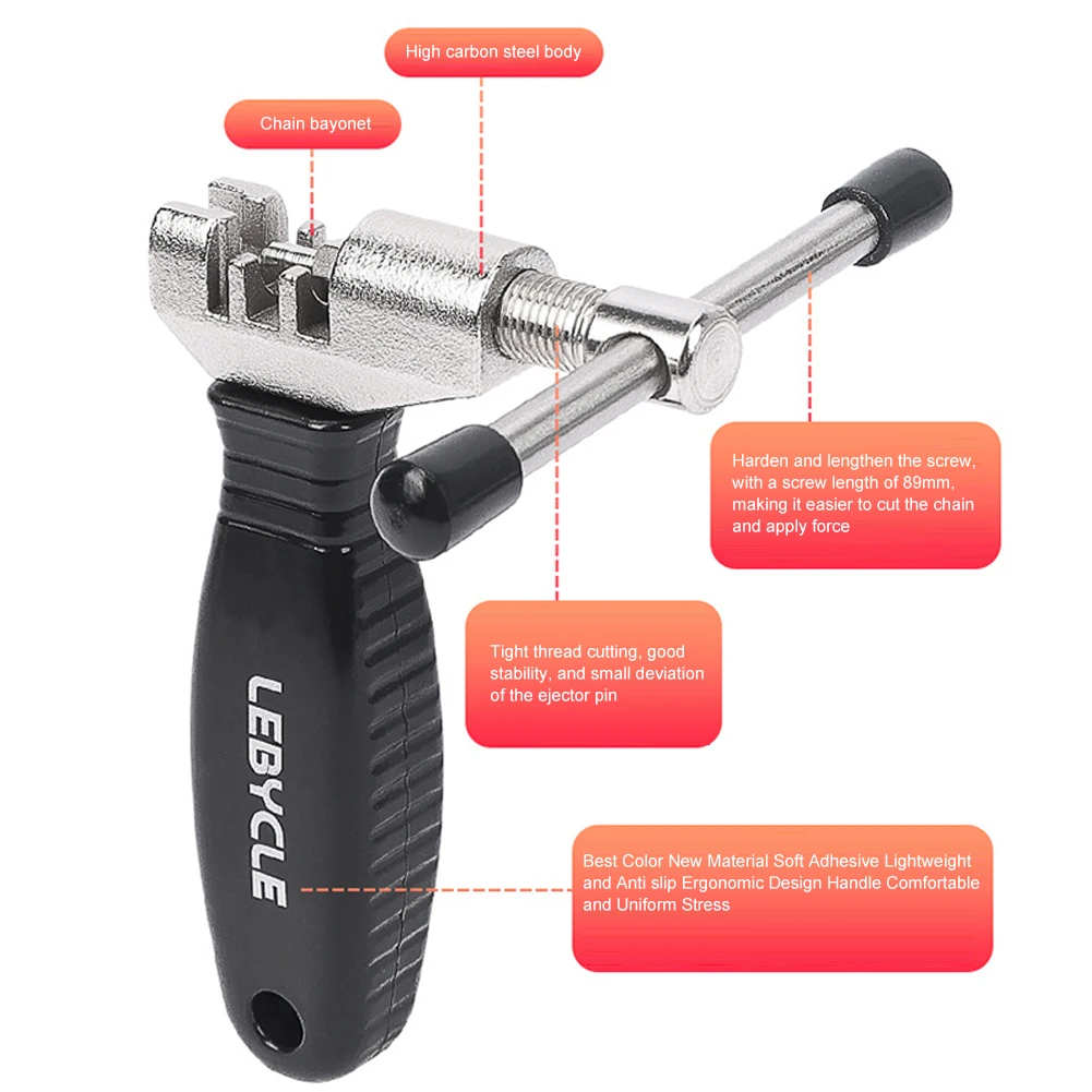 유니버설 산악 자전거 체인 브레이커 분리기 도구 자전거 체인 핀 제거기 풀러 링크 추출기 자전거 수리 도구