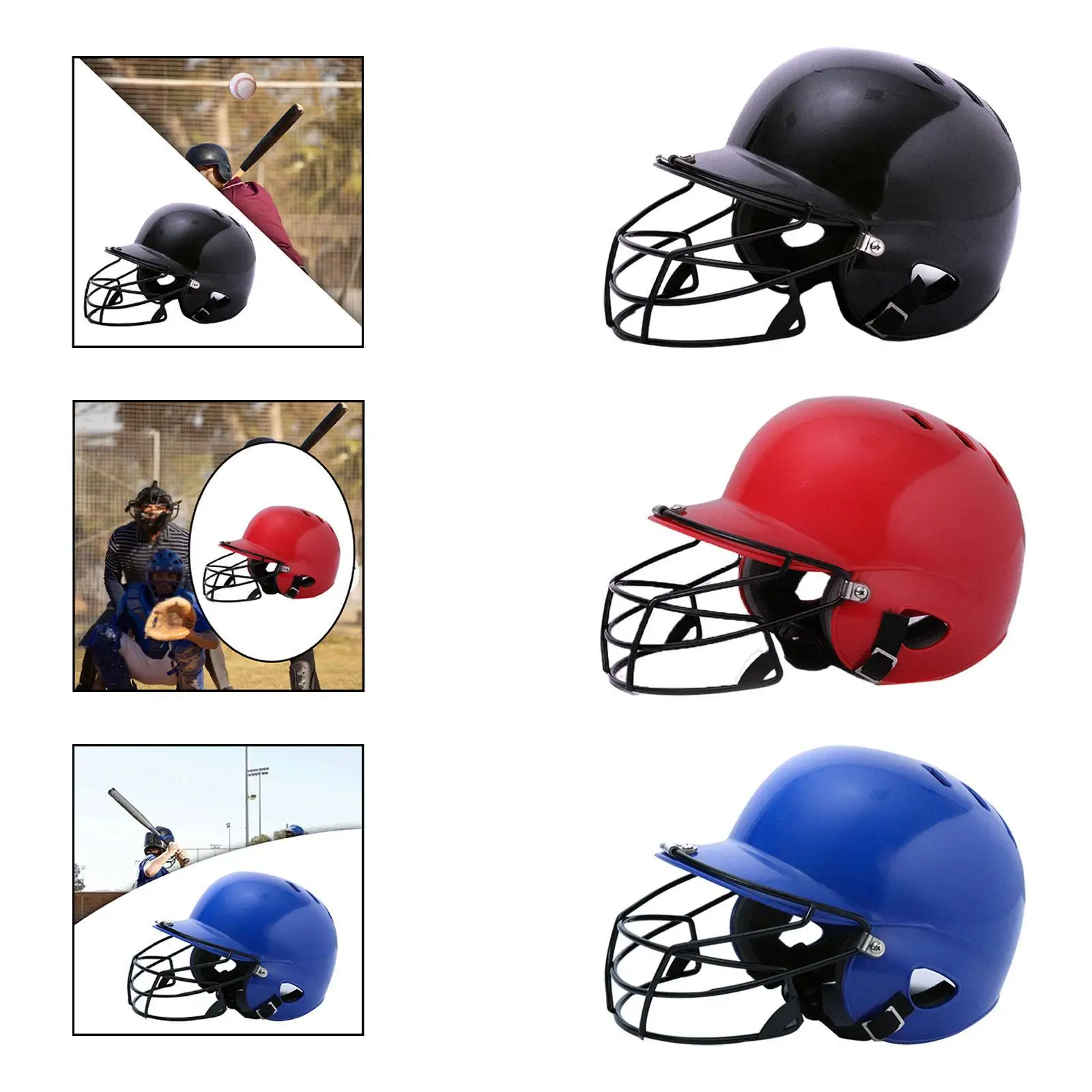 Baseball Helmet Comfortable Softball Helmet for Outdoors Tournament Training