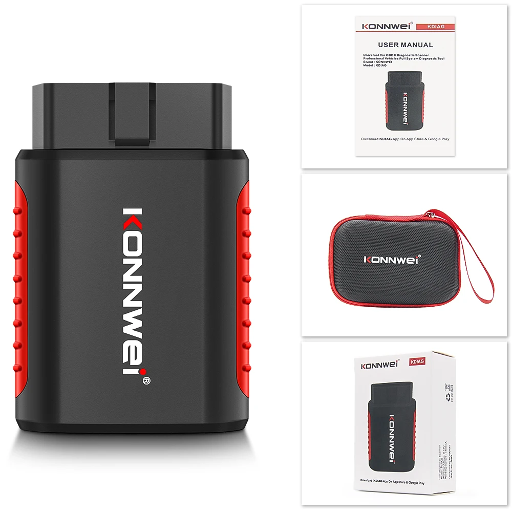 KONNWEI KDIAG MINI 2023 Full System Auto Scanner Reset SAS EPB Service ECU Programmer OBD OBD2 Car Diagnostic Tool pk Thinkdiag 6