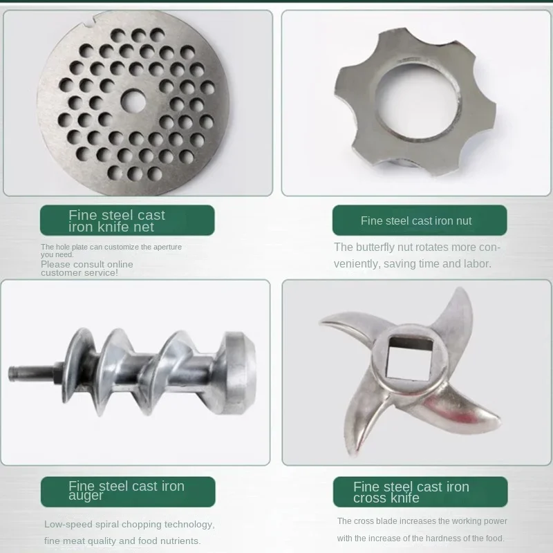 Meat Grinder Commercial High-Power Multi-Functional Electric Large Farms Ground Chicken Fish Pepper Cake Sausage Bone Crusher 4