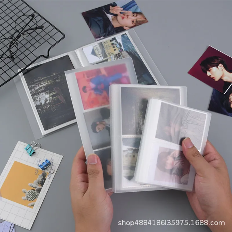 80/160 Tasche Transparen Photo Film Album Storage Book Per 600 Film / Fujifilm Instax Wide 300 210 Film 5 Pollici Foto