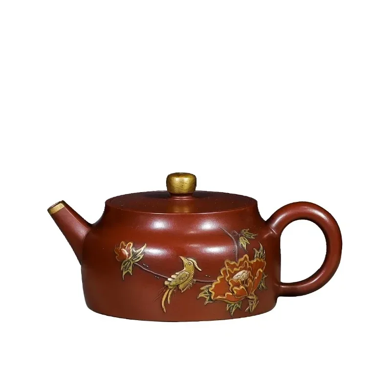 

Master Handmade Yixing Purple Clay Tea Pot Authentic Dahongpao Beauty Pot Raw Ore Zisha Puer Tea Infuser Customized Teaware