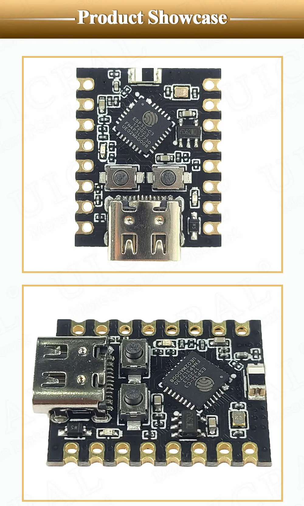 ESP32-C3 Typ-C 16-Pin Entwicklungsboard Mini WLAN BT Modul RISC-V 32-Bit Einzelkern-Prozessor ESP32C3 – Detail 8
