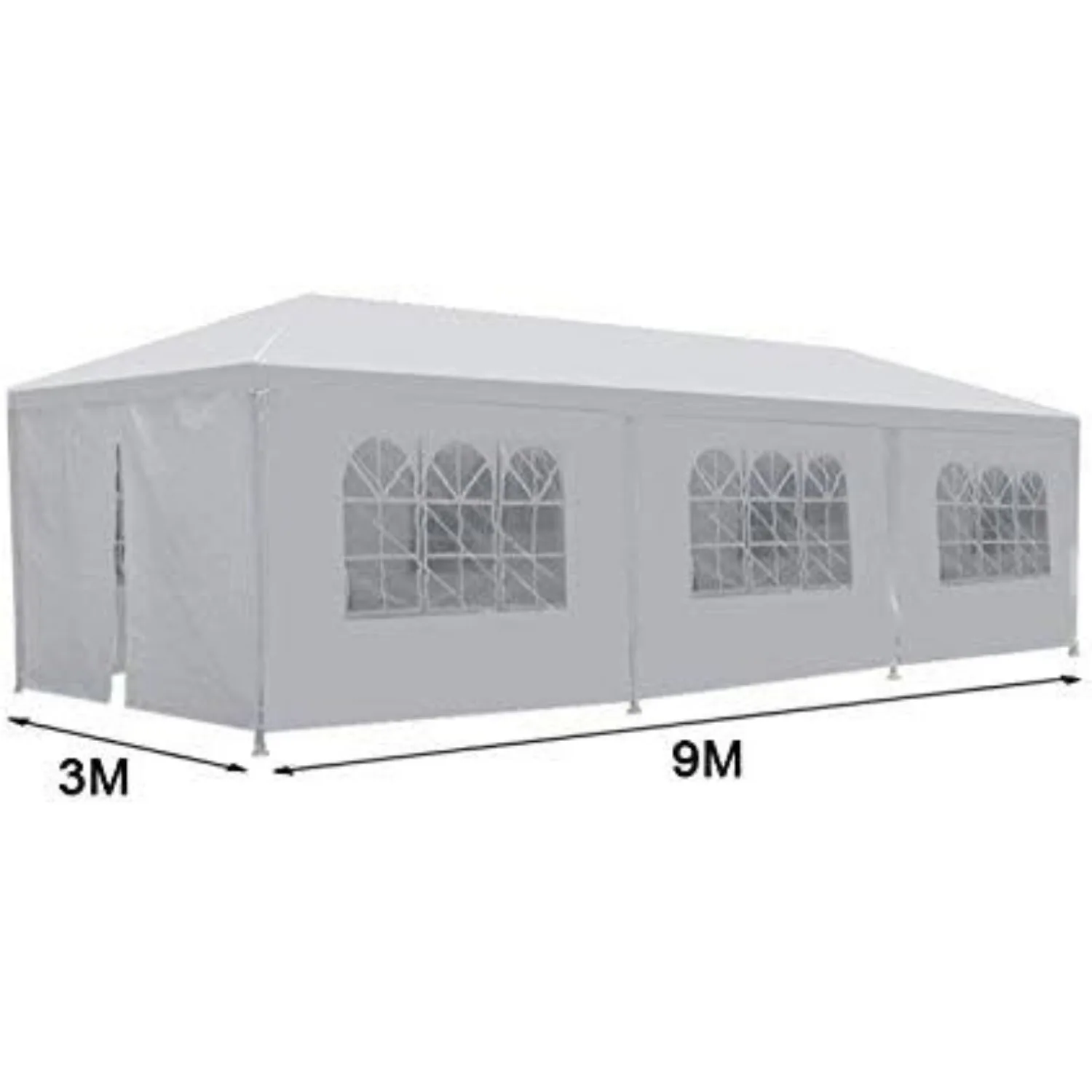10'x30' Outdoor Party Wedding Tent Canopy Waterproof Camping Gazebo BBQ Shelter Pavilion Heavy Duty,8 Removable Sidewalls(10x30) 3