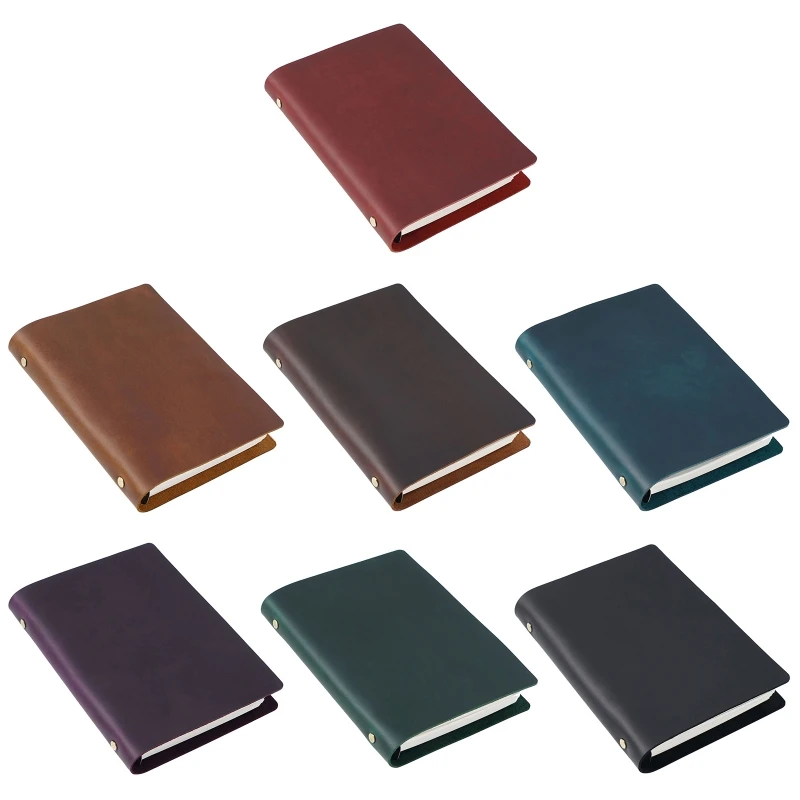 

OFBK Leather Binder Notebook Loose-leaf Journal Notepad with Zipper Binder Bags Card Pockets A5/A6/A7 Budget Binder Planner