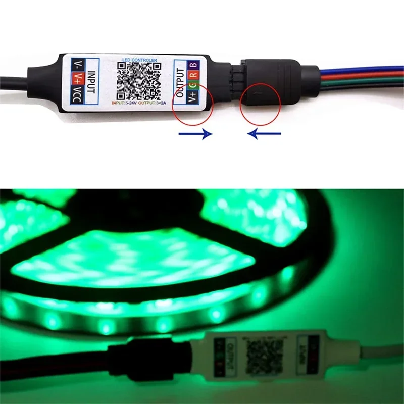 Mini RGB Bluetooth Controller USB 5V Music Bluetooth LED Controller Light Strip Controller for 2835 5050 SMD RGB LED Strip