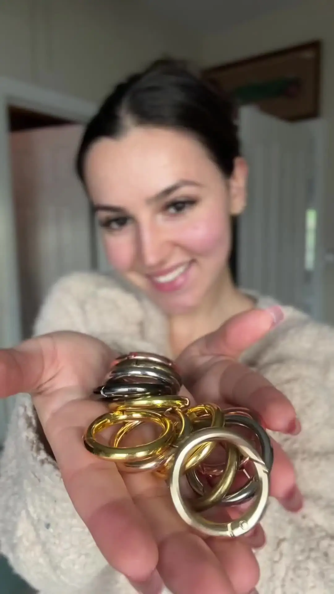 PH PandaHall 3 Tailles Fermoir à Ressort En Argent Sterling 925, Rond Anneaux à Ressort Fermeture à Pression Ronde En Métal Fermoir à Ressort Connecteur Pour Création De Bijoux, Colliers, Bracelets