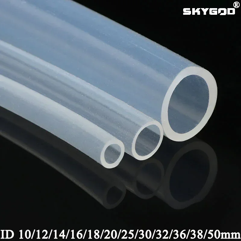 1/2/5m Food Grade Silicone Tube silicone tube rubber tubing rubber tube rubber hose Transparent Diameter 10 11 12 14 16 18 20 30 Flexible Flexible Nontoxic Silicone Tubes