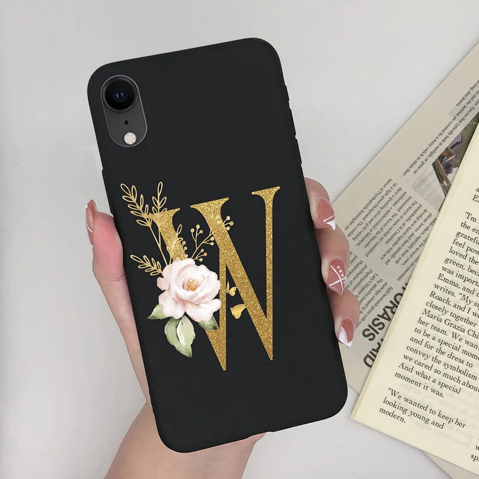 Cute Black Cat TPU Silicone Phone Case - Pretty Fashion Letters Design, Stylish Back Cover