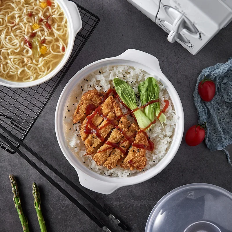 Microwave Oven Special Box Heated Soup Pot Rice Steamed Hot Steamed Buns With Lid Eco-friendly Food Grade Kitchen Tool microwave oven box
