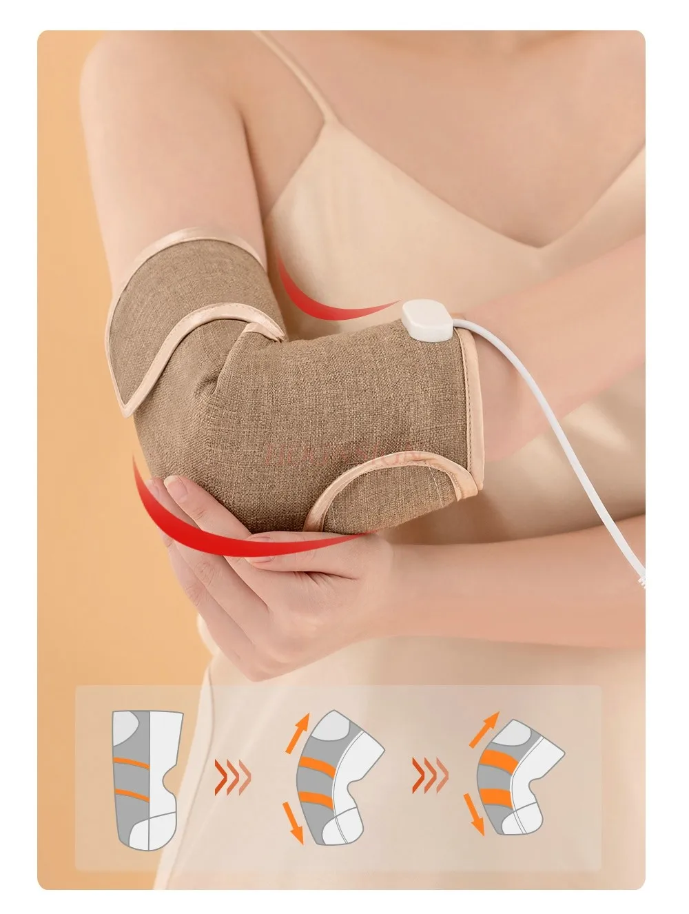 Arm wrist knee elbow joint pain arm pain artifact set heating tennis electric heating elbow pad hot compress physical therapy