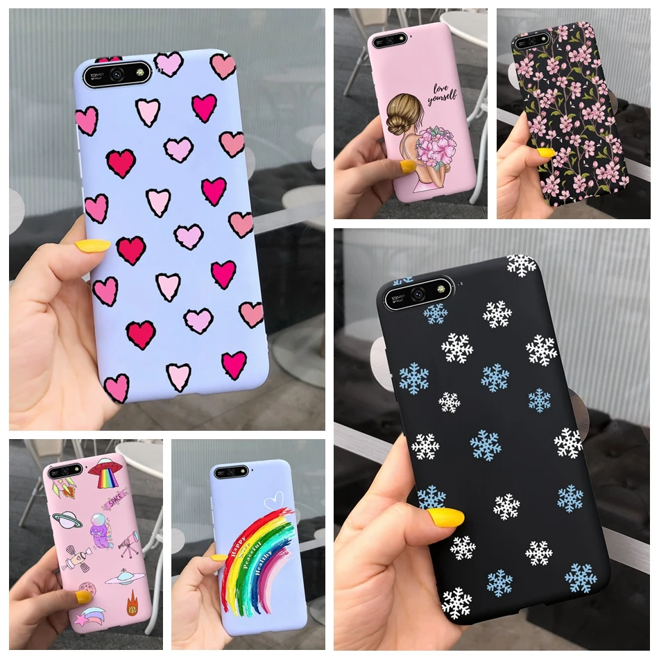 Lovely Printed Soft Silicone Phone Case - 5.7 Inch Back Cover