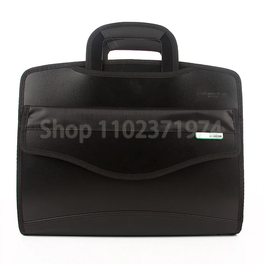 Men Women A4 Document Bag Waterproof Briefcase Portable Stationery Book Wallet iPad Bag Office Home Tools Sorting Handbag