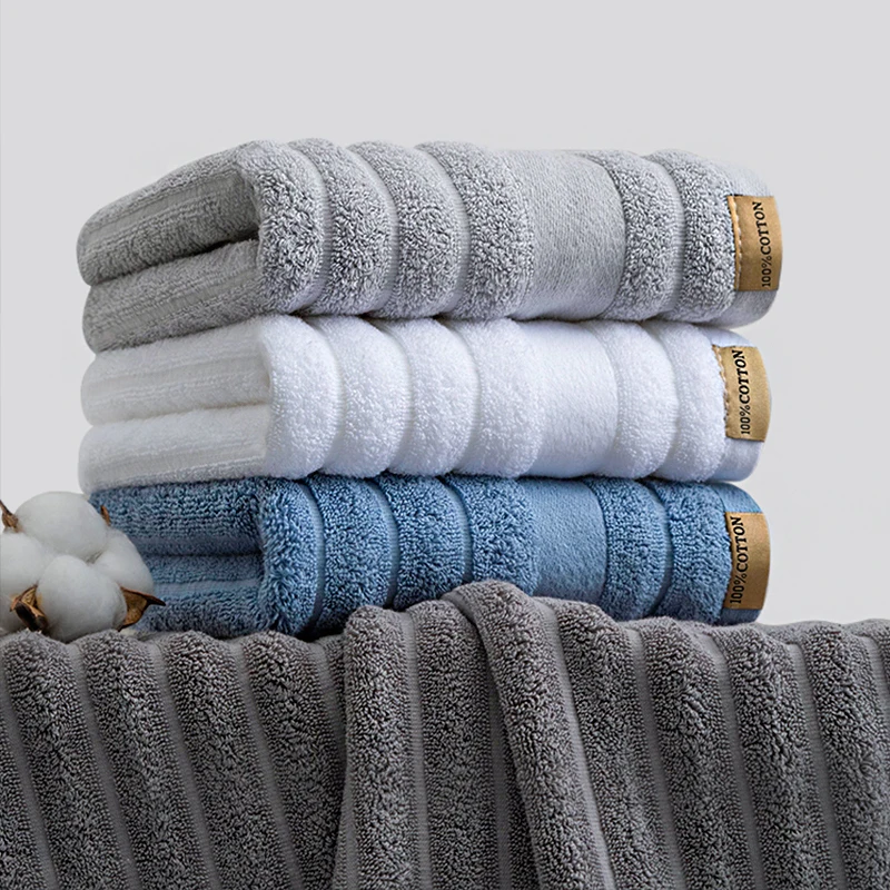 Thick cotton bath towel Household bathroom adult men and women universal soft absorbent washing hair shower towel bathroom hotel bath towels cotton towel