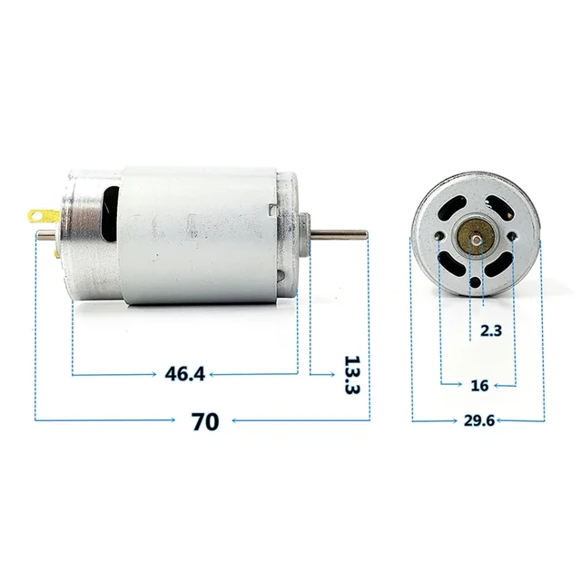 ANGEEK 10 x mini-motor DC 1,5 V-6 V micro130 elektromotor 23000 tpm