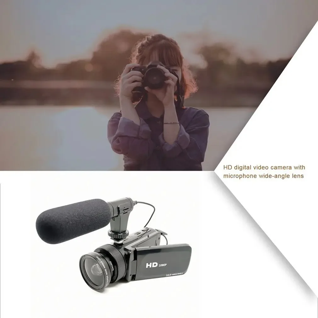 High Definition Digital Video Camera With Microphone Wide-angle Lens Home Durable Digital Video Camera digital video camera