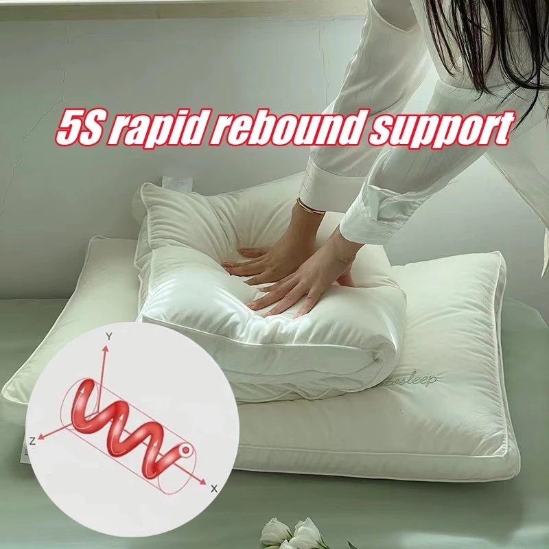 1PC White Ultra Soft Bed Sleeping Pillow 48x74cm Cotton skin friendly pillow Hypoallergenic Machine Washable Bed Pillow 3