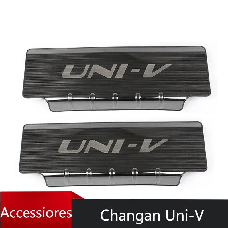 

Stainless Car Front Seat Rear Anti Kick Dust Board Pad Frame Cover TRIM For Changan UNI-V UNIV 2022 2023