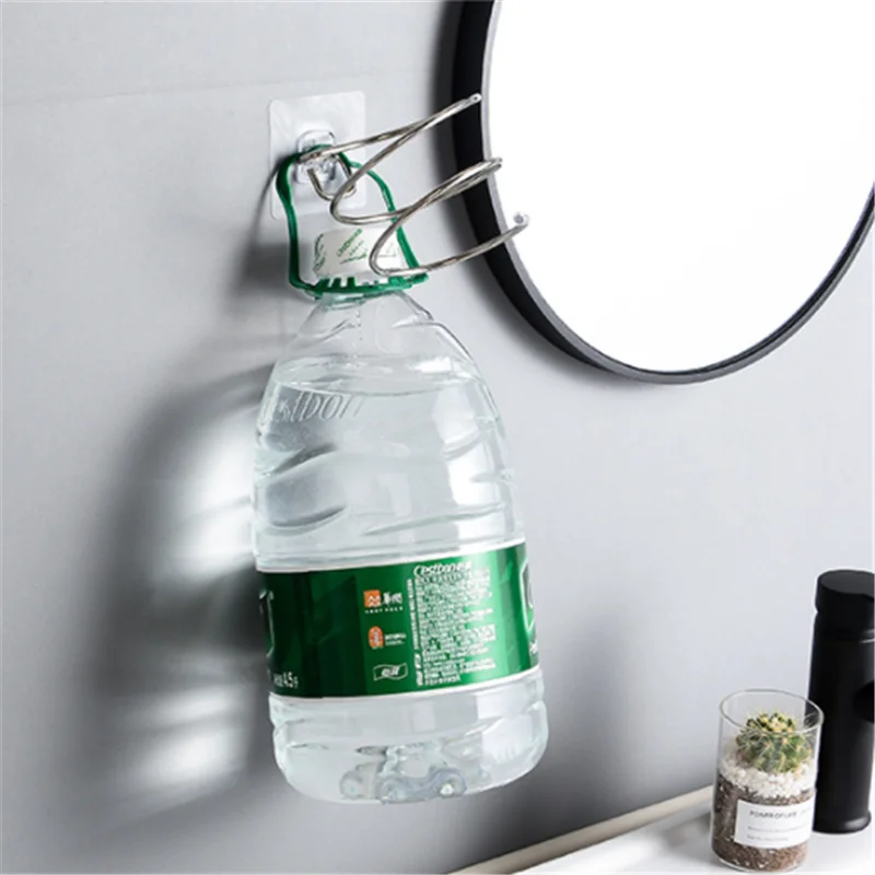 Hair Dryer Holder Blower Organizer Adhesive Wall Mounted Nail Free No Drilling Stainless Steel Spiral Stand Storage For Bathroom 5