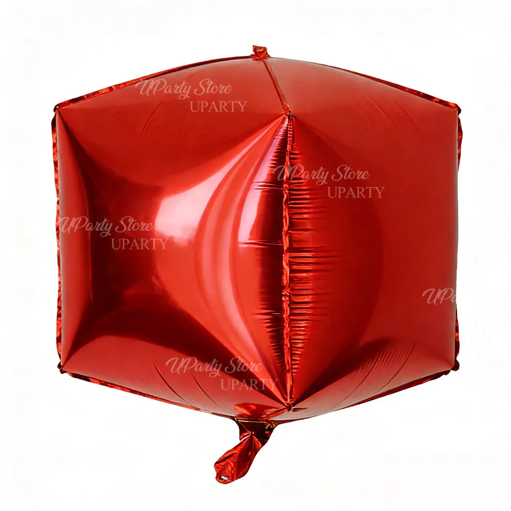 6/3/1 Stück Würfel-Folienballons 22 Zoll Helium Luft 4D Quadratische Ballons für Geburtstag Hochzeit Verlobung Jubiläum Party Dekoration – Detail 13