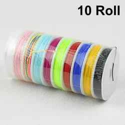 Vibrant 10 - Piece Nylon Cord Set - 1.0mm 10Rolls (Mixed color)