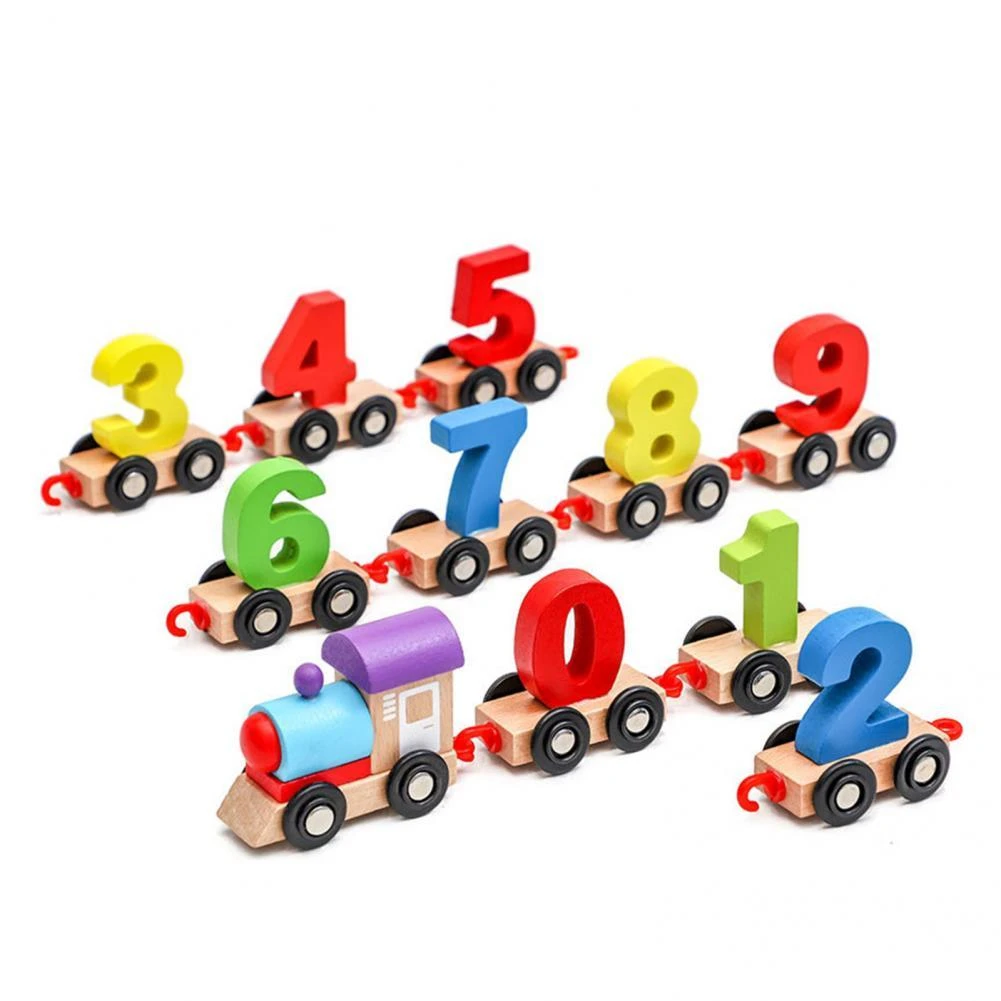 Imagination Improvement Premium Cartoon Number Train Toy Number Train Toy  Delicate Craft Wear-resistant - Color & Shape - AliExpress