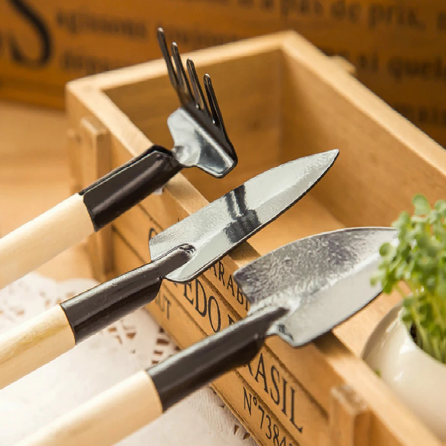 Bonsai – Rastrello A 3 Denti Con Paletta 2 In 1, Manico Ergonomico 21 Cm, Strumento Per Trapiantare E Coltivare - 6