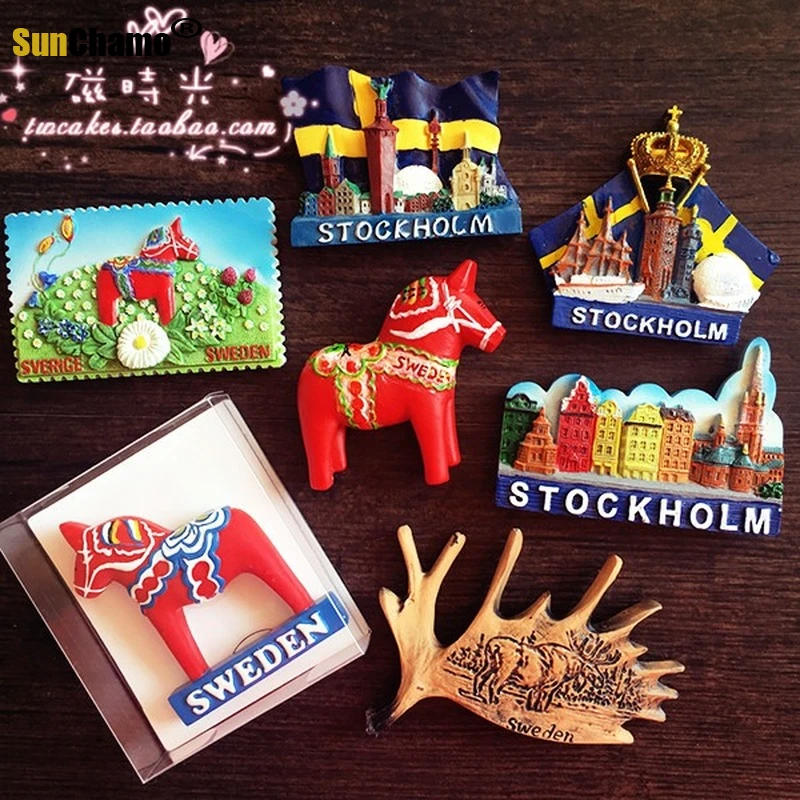 旅行用の再利用可能なダストウォーマー 冷蔵庫の磁石 キッチンの装飾 お土産 Fridge Magnet Sticker 3d Fridge Magnetrefrigerator Magnets Aliexpress