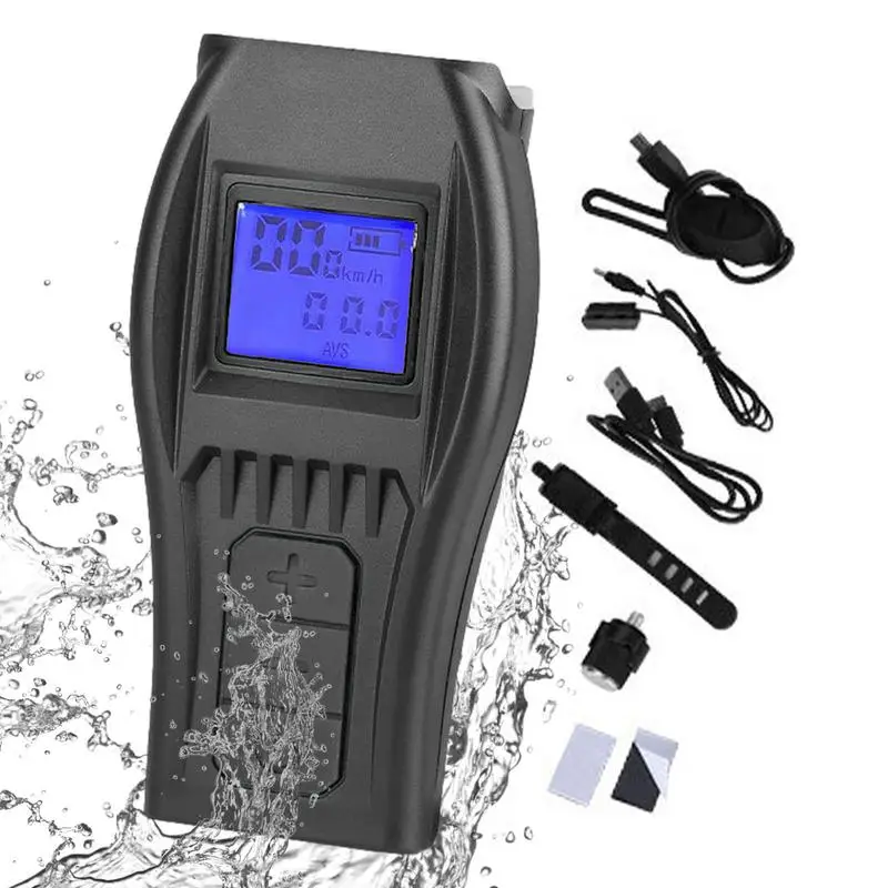 

Cycling Rear Light LED Bike Lamp With Large Screen Display Wired Computer Horn Large Screen Display Cycling Must Have For Mtb