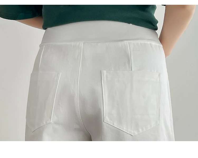 Summer Fashion Pregnant Women Shorts Thin Outer Wear Cotton's Abdomen Trousers Pockets Solid Color Maternity Wide Leg Pants maternity pants,pregnant shorts