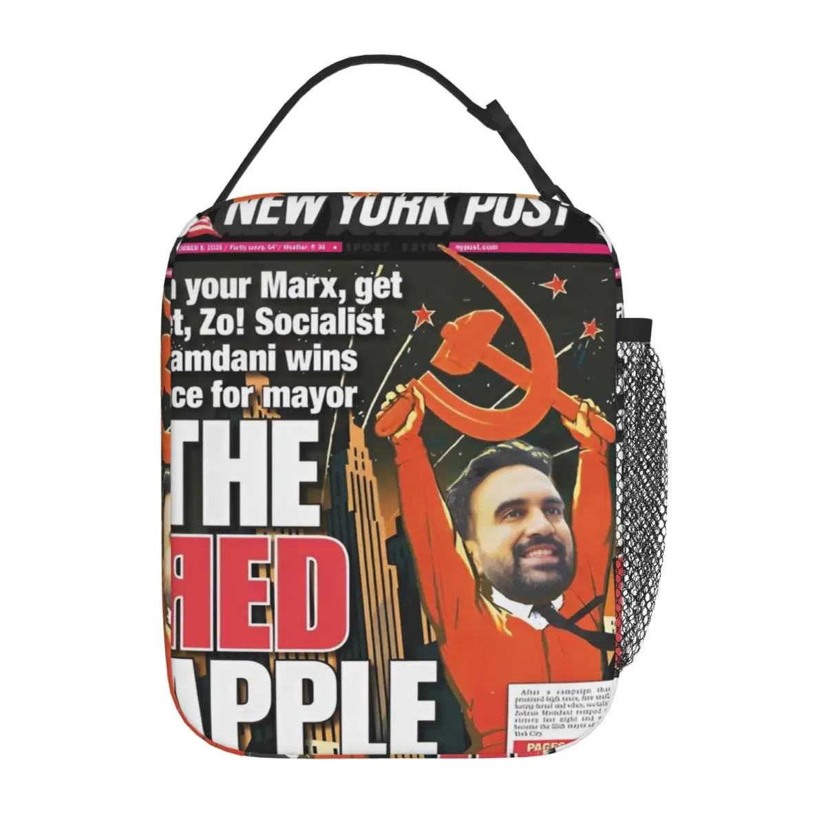 Zohran Mamdani The Peoples Republic 점심 가방 쿨러 점심 용..