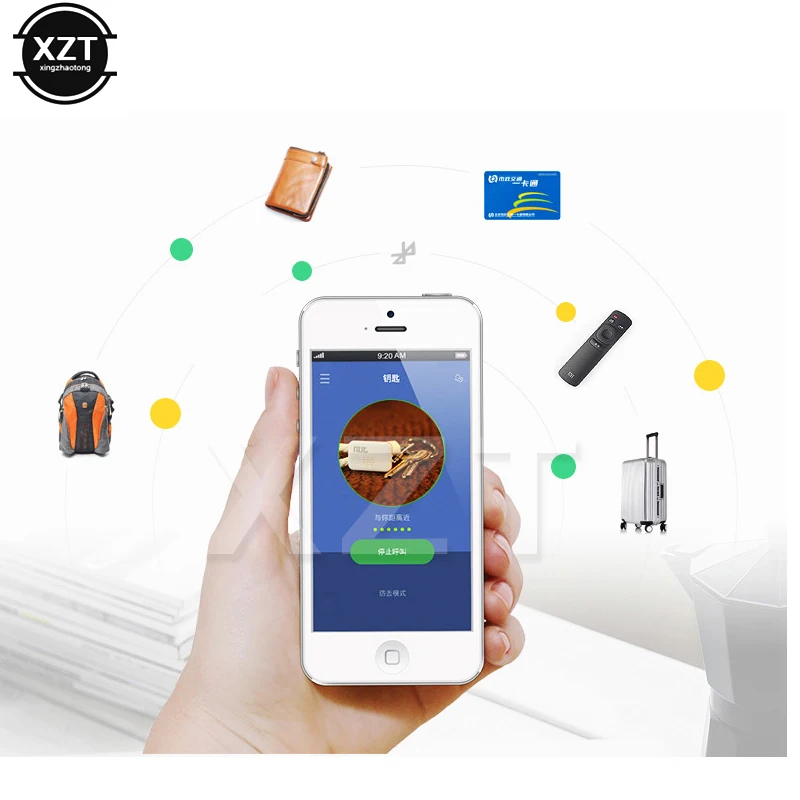 GPS Locator Key Finder Anti Lost Tracker Anti Lose Tracker Item Locator Anti Lost Locator Key Chain Locator Nut Mini Smart key Finder Mini Itag Bluetooth-Compatible Tracker Anti Lost Reminder Finder Pet Wallet Smart Phone