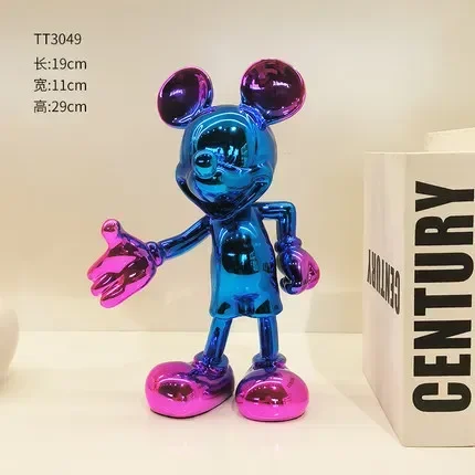 thumbnail image 1 of Figura de Mickey Minnie Mouse de Disney de 20 a 29 cm, figuras de acción de Kingdom Hearts, adorno de resina, colección, modelo de muñeca, juguete, regalo de cumpleaños, 1 of 5