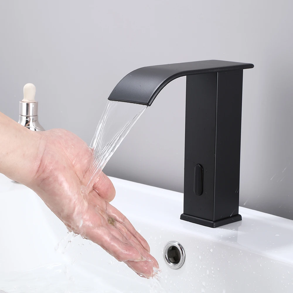 S3d5af62f5f374578baf970c904c099e42 Automatic waterfall touchless faucet