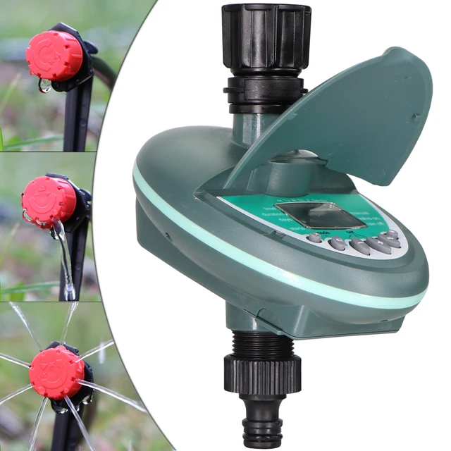 Garden Irrigation Timer LCD Display Watering Controller Weekly Daily Programming Greenhouse Potted Plants Automatic Sprinklers 2