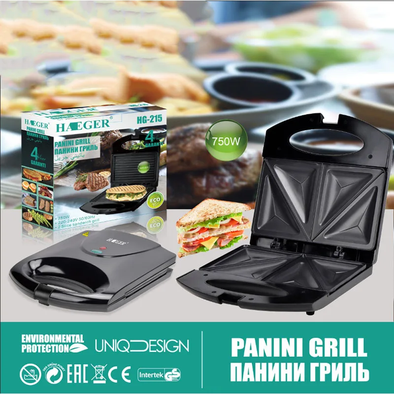 Household Breakfast Machine Hamburg Sandwich Maker With Egg Cooker Ring  Machine Bread Sandwich Machine Waffle Machine - AliExpress