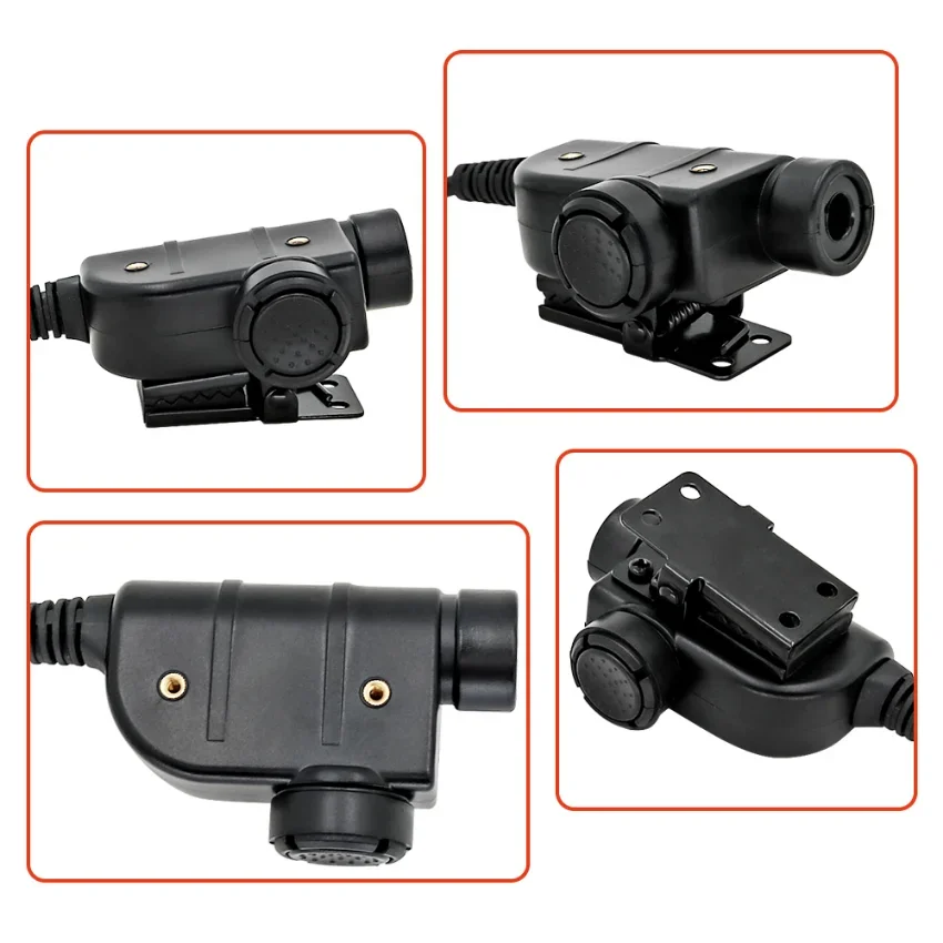 TS TAC-SKY Military Version SILYNX PTT Adapter Compatible with PELTO /MSA Original Headphones AN/PRC 148 152 6 Pin Silynx Ptt