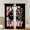 No Pain No Glory" Fitness Curtains - Motivational Gym Design, Perfect for Home Gyms & Bedrooms, Sporty 1
